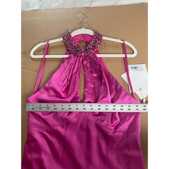 NWT MAC DUGGAL DRESS 10 GOWN PINK SATIN BRIDESMAID EVENING FORMAL WEDDING GUEST - Picture 15 of 16